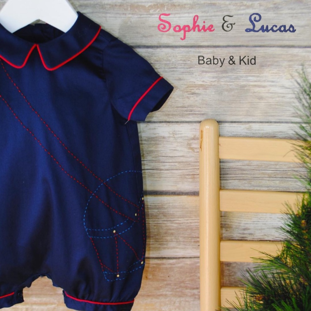 Sophie and Lucas Little Drummer Boy Romper